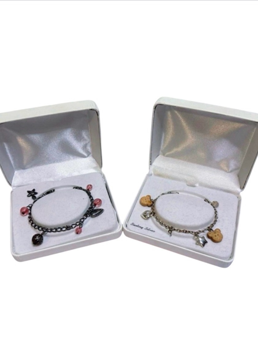 Vintage y2k Silver Charm Bracelet bundle.